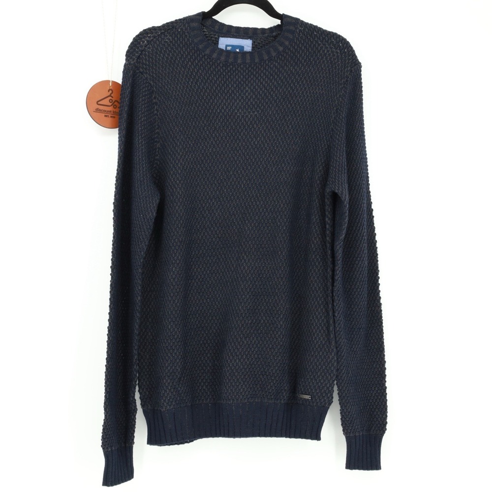 Kangol Sweater Mens Medium Blue Pullover Casual Crew Neck Long‎ Sleeve Knit